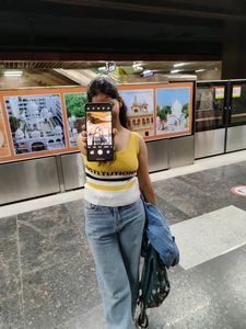 Sleeveless Yellow Crop Top