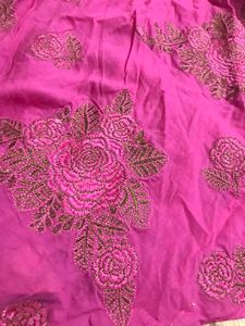 Pink Long Anarkali Dress With Full Ghera 💓