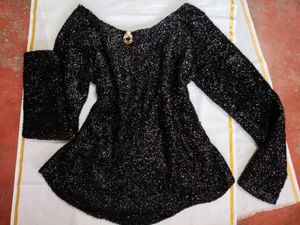 Shimmer Black Top
