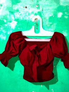 Bow Front Crop Top