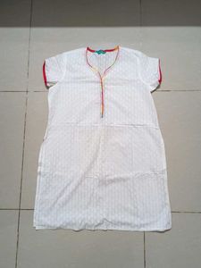 White Cotton Kurta