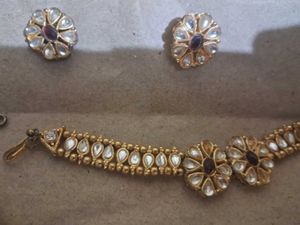 🌟 Bridal-Style Kundan Jewelry Set –