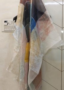 Pure morden organza material use for dress desiner