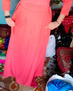 Coral Midi Dress