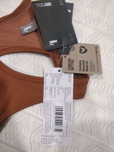 New Puma 4 KEEPS Sports Bra - Teak