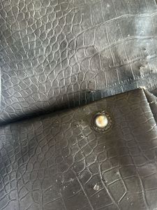 Black Embossed Tote Bag