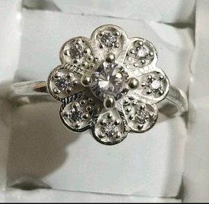 pure silver flower Ring# fixed price