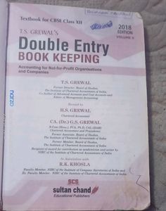 Class 12th Accountancy 2nd Part (Company Accounts) Double Entry Book By T.S Grewal