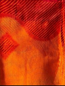 Red &amp; Orange Saree