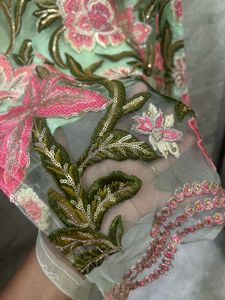 Mint Green Embroidered Kurti