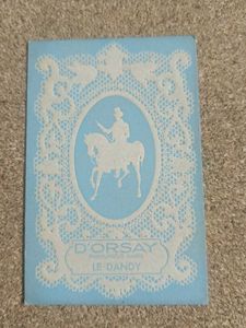 Vintage D&#39;ORSAY Le Dandy Perfume Card