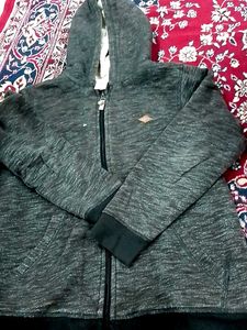 Gray Zip-Up Hoodie