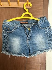 Blue Denim Shorts For Summer