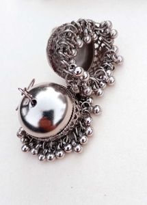 Silver Jhumka