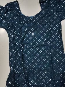 Peacock Green Colour Long Kurti