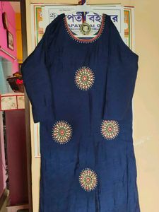 Beautiful 🤩 Navey Blue 💙 colour Kurti 💙💙