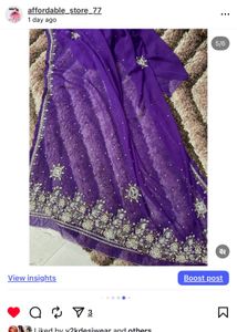 Hand-Embroidered Saree