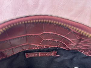 Zara Faux Croc Shoulder Bag
