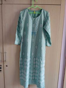 Sea Green Printed Kurti❤️