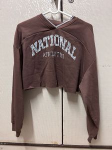 H&M Brown Sweater Crop Top