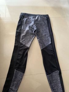 Gray &amp; Black Athletic Leggings