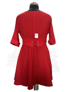 Red Fit &amp; Flare Dress