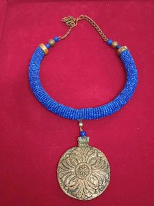 Vintage Boho Beaded Choker Necklace