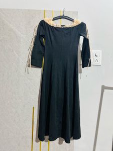 Elegant Black Midi Dress