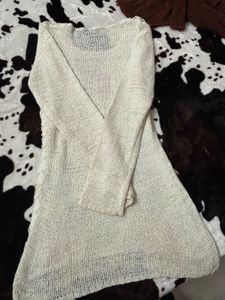 Floral Crochet Knit Sweater