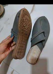 Gray Mule Slides - Casual Comfort