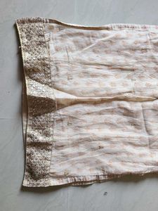 Elegant Cream &amp; Gold Kurti