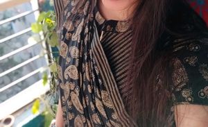 Ready to wear Elegant Black Saree