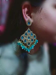 Stunning Blue &amp; Green Earrings