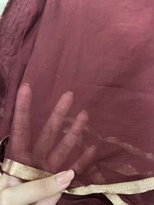 Maroon/coffee Colour Saree (brand New)