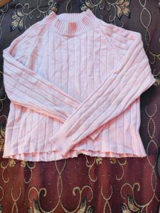Pink Cropped Sweater