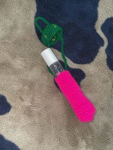 Crochet Lipstick Keychain