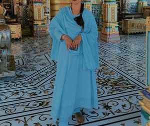 Sky Blue Salwar Kameez Suit