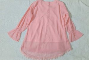 Beautiful Pink Lace Top