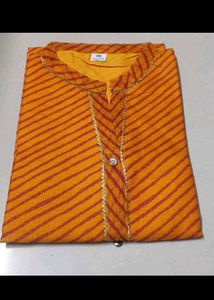 Navy Blue Embroidered Kurti