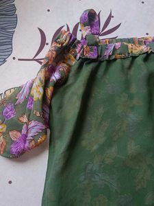 Floral Print Off-Shoulder Top