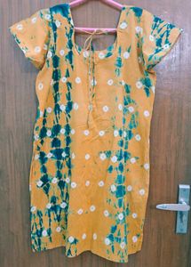 Bandhani Saffron Suit