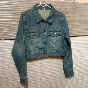 Y2K CROP DENIM JACKET