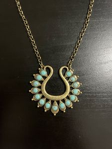 Blue &amp; Gold Necklace Set