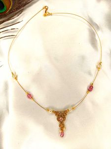 Elegant Green Stone Necklace