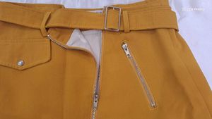 Mustard Mini Skirt