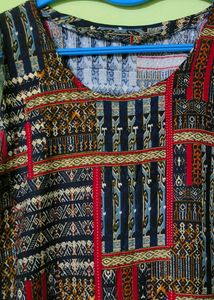 Black Red kurti
