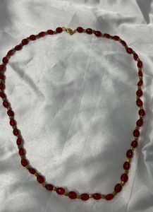 brand new Red Beaded Necklace