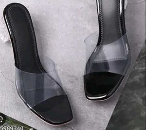 Black Transparent Heel 👠