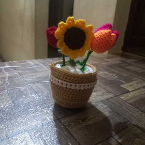 Crochet Flower Pot