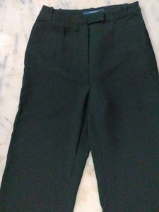 Black Wide Leg Cropped Pants
